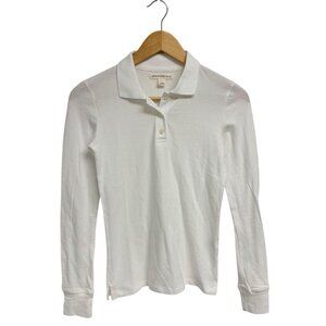 Aeropostale Junior polo shirt white long sleeve size S